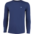 Camiseta Uv Line Manga Longa com Proteção Solar Slim Pro - Masculina AZUL ESCURO