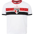 Camiseta do São Paulo 22 Infantil Braziline Stencil BRANCO