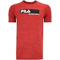 Camiseta Fila Manga Curta Sport Melange - Masculina VERMELHO MESCLA