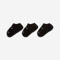 Kit de Meia Nike Everday Plus CUSH FOOTIE - Adulto - 3 Pares PRETO/BRANCO