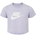 Blusa Infantil Manga Curta Cropped Nike Tee Sportswear ROXO