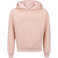 Blusa de Moletom Infantil ASICS com Capuz Canguru ROSA CLARO
