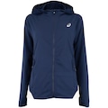 Jaqueta ASICS com Capuz Icon Packable - Feminina AZUL ESCURO
