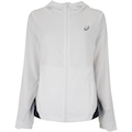Jaqueta ASICS com Capuz Icon Packable - Feminina BRANCO/AZUL ESC