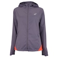 Jaqueta ASICS com Capuz Icon Packable - Feminina ROXO/VERMELHO