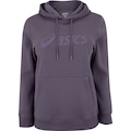 Blusa de Moletom Feminina ASICS com Capuz Canguru e Fleece ROXO