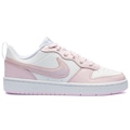 Tênis Nike Feminino Court Borough Low 2 SE GS - Júnior BRANCO/ROSA