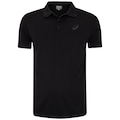 Camisa Polo ASICS Manga Curta Botões - Masculina PRETO