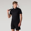 Camisa Polo ASICS Manga Curta Botões - Masculina PRETO