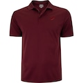 Camisa Polo ASICS Manga Curta Botões - Masculina VINHO
