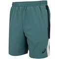 Bermuda Asics 7 Recortada Masculina VERDE ESC/AZUL ESC