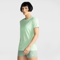 Opção de cor VERDE CLARO/BRANCO de Camiseta Nike Training Dri-FIT - Feminina