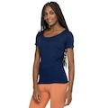 Camiseta Lauf Manga Curta Basic - Feminina AZUL ESCURO