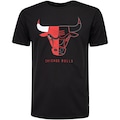 Camiseta Chicago Bulls NBA Manga Curta Active - Masculina PRETO