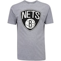 Camiseta Brooklyn Nets NBA - Masculina CINZA MESCLA