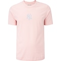 Camiseta Manga Curta New Era New York Yankees MLB Exclusivo - Masculina ROSA CLARO