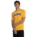 Camiseta Masculina Under Armour Manga Curta Training Overlay BR LARANJA/PRETO