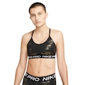 Top Nike Indy Strappy Sparkle Adulto com Bojo PRETO