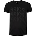 Camiseta Masculina ASICS Manga Curta Logo Ao Cmc Ct PRETO