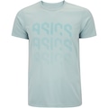 Camiseta Masculina ASICS Manga Curta Logo Ao Cmc Ct AZUL CLARO