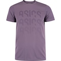 Camiseta Masculina ASICS Manga Curta Logo Ao Cmc Ct ROXO