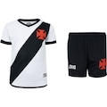 Kit de Uniforme do Vasco da Gama Infantil Fardamento CRVG BRANCO/PRETO
