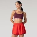 Top Fitness sem Bojo Oxer Baixa Sustentação Reversível Bicolor VINHO/VERMELHO