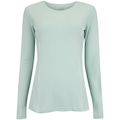 Camiseta Feminina Oxer Manga Longa Run VERDE CLARO