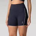 Bermuda Feminina Oxer Textura Cós Médio Média Compressão PRETO