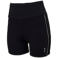 Bermuda Feminina Oxer Textura Cós Médio Média Compressão PRETO/VERDE CLA
