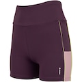 Bermuda Feminina Oxer Textura Cós Médio Média Compressão ROXO ESCURO