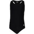 Maiô Oxer Medley Girl com Touca Liso - Infantil PRETO