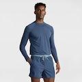 Opção de cor AZUL de Camiseta Manga Longa Masculina Oxer com Proteção Solar UV