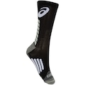 Meia De Corrida Cano Médio ASICS Adulto Rally Crew PRETO/CINZA CLARO