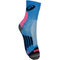 Meia De Corrida Cano Médio ASICS Adulto Rally Crew AZUL/CINZA