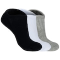 Kit de Meias Cano Curto Oxer com 3 PARES - Adulto. BRANCO/CINZA