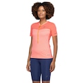 Camiseta Feminina ASICS Manga Curta Fuji Trail SS Top ROXO/VINHO