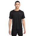 Camiseta Masculina Nike Manga Curta com Proteção UV Miler PRETO/PRATA