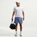 Opção de cor AZUL ESC/PRETO de Bermuda Masculina Nike Dri-Fit Form 7IN