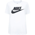 Camiseta Feminina Nike Manga Curta Sportswear Essential Icon BRANCO