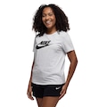 Camiseta Feminina Nike Manga Curta Sportswear Essential Icon BRANCO