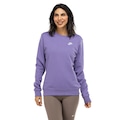 Blusão Feminino Nike Club Fleece Crew ROXO