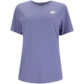 Camiseta Feminina Nike Manga Curta Sportswear Club AZUL ESCURO