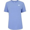 Camiseta Feminina Nike Manga Curta Sportswear Club AZUL/BRANCO