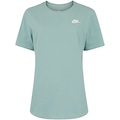 Camiseta Feminina Nike Manga Curta Sportswear Club VERDE CLARO