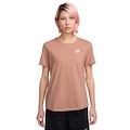 Camiseta Feminina Nike Manga Curta Sportswear Club ROSE GOLD