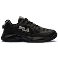 TENIS FILA TENIS FILA LUGANO 70 MASCULI - Masculino - Tennis PRETO/CINZA CLARO