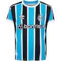 Camisa do Grêmio I 23 Umbro - Infantil AZUL/PRETO