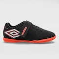Chuteira Futsal Infantil Umbro Neo Striker PRETO/VERMELHO
