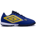 Chuteira Society Adulto Umbro Astro Club AZUL/AMARELO